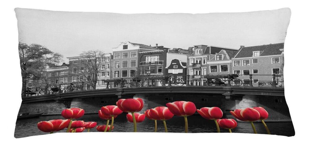 7886 Black and White Throw Pillow Cushion Cover, Monochrome Photo of